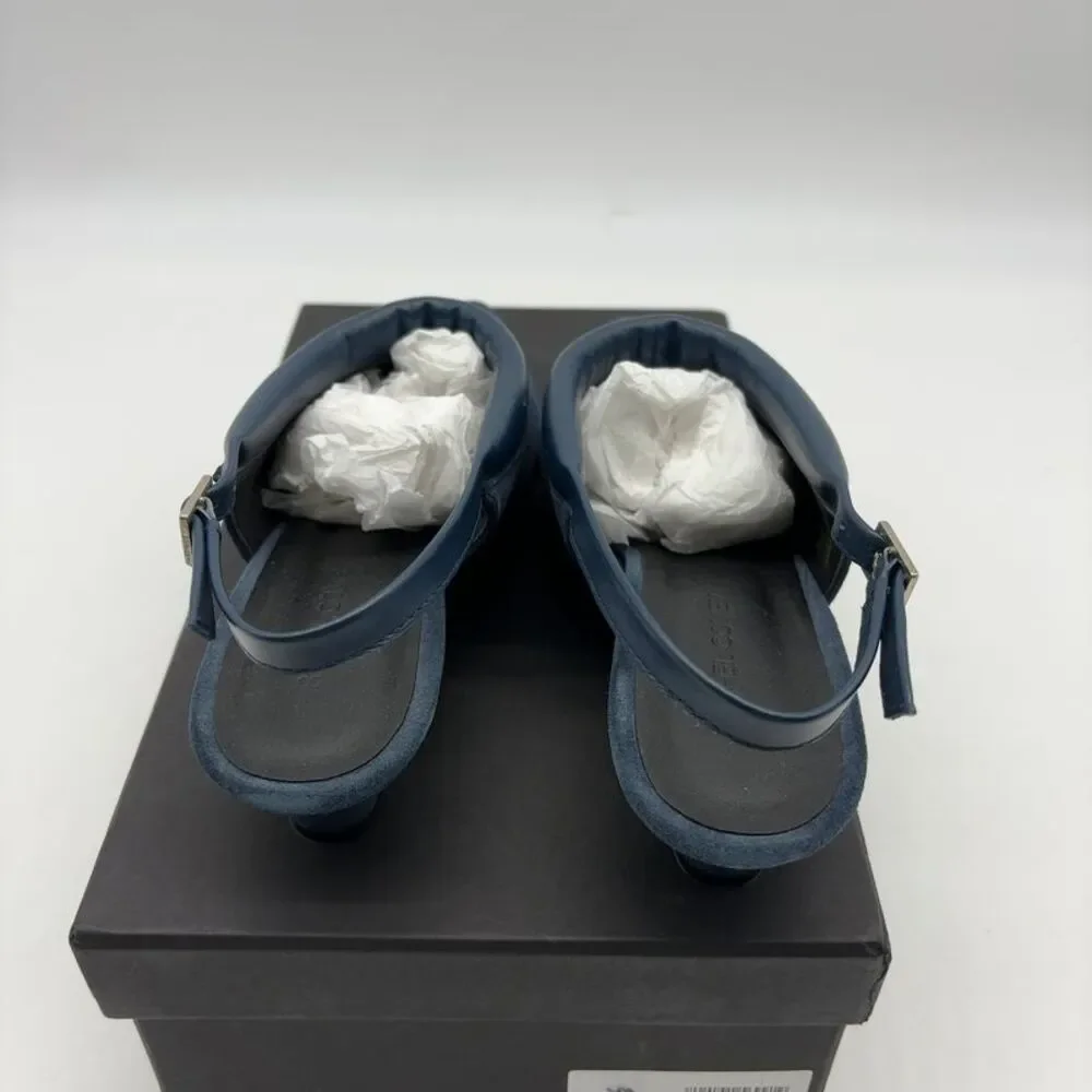 Rachel Comey Clemmie Slingback in Navy Suede